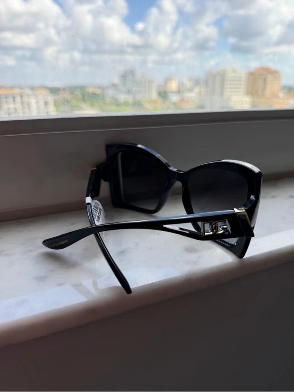 Dolce & Gabbana Oversized Black Square Women's Sunglasses